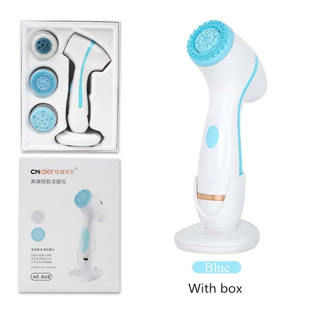 NEW Nu Face Sonic Cleansing Brush Rotating Cleansing Brush Galvanic Facial Spa System