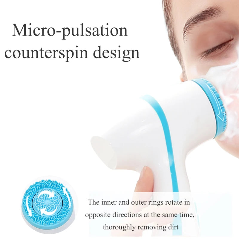 NEW Nu Face Sonic Cleansing Brush Rotating Cleansing Brush Galvanic Facial Spa System