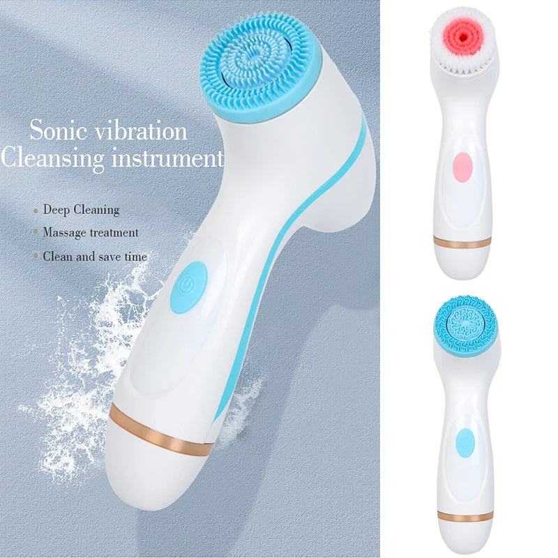 NEW Nu Face Sonic Cleansing Brush Rotating Cleansing Brush Galvanic Facial Spa System