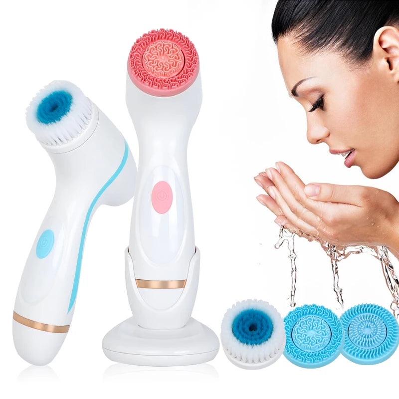 NEW Nu Face Sonic Cleansing Brush Rotating Cleansing Brush Galvanic Facial Spa System