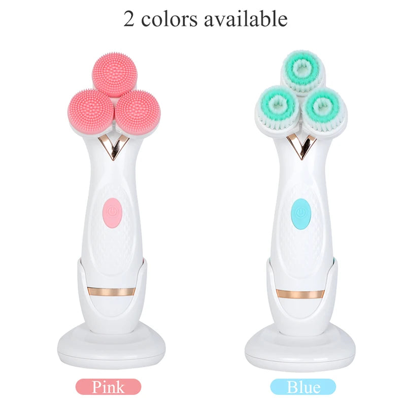 NEW Nu Face Sonic Cleansing Brush Rotating Cleansing Brush Galvanic Facial Spa System