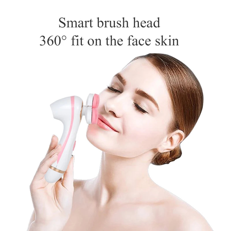 NEW Nu Face Sonic Cleansing Brush Rotating Cleansing Brush Galvanic Facial Spa System