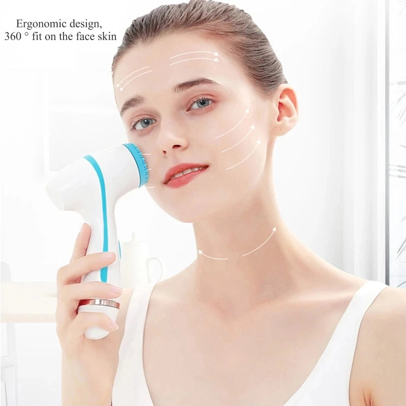 NEW Nu Face Sonic Cleansing Brush Rotating Cleansing Brush Galvanic Facial Spa System