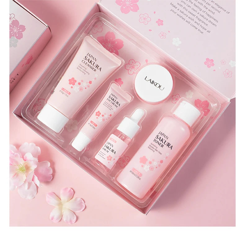 LAIKOU Japan Sakura Skin Care Set Serum