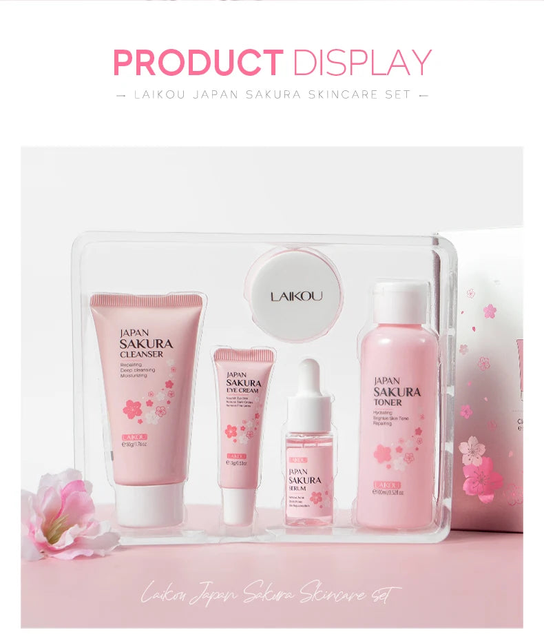 LAIKOU Japan Sakura Skin Care Set Serum