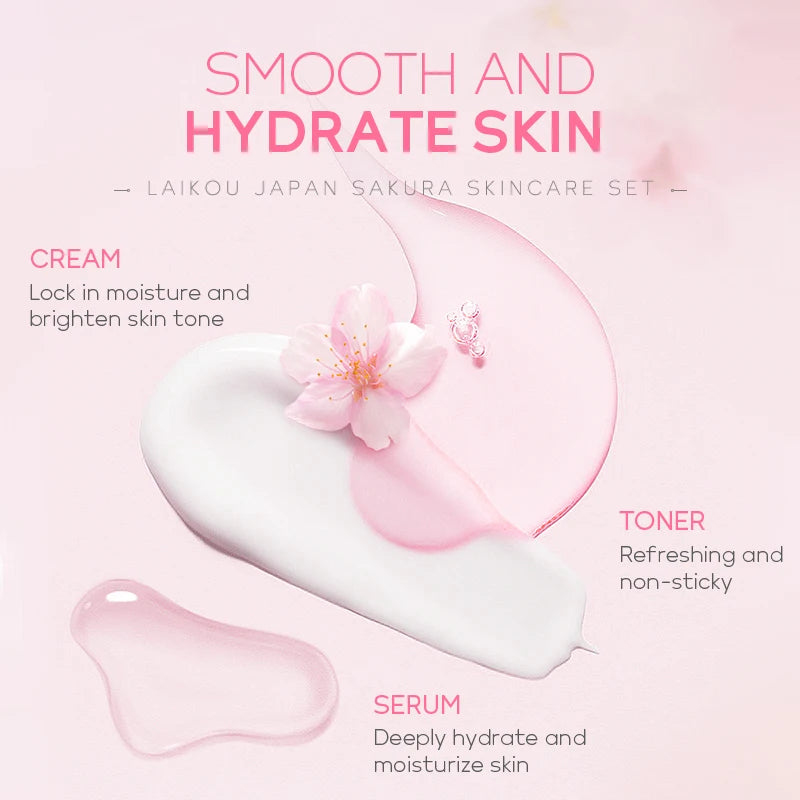 LAIKOU Japan Sakura Skin Care Set Serum